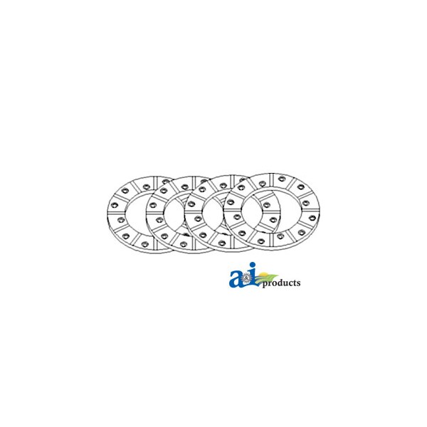 Friction Disc Lining Kit 7.6" x7.3" x1.2"